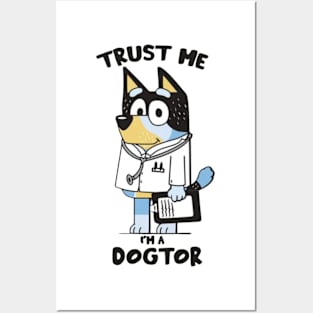 bluey dogtor Posters and Art